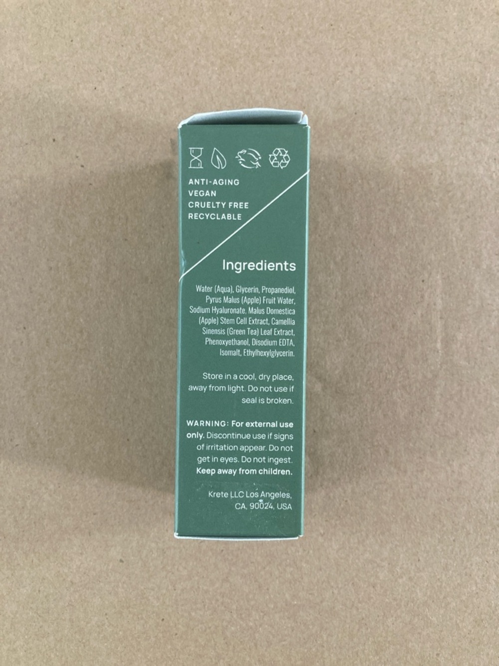 KRETE  Hydrating Facial Serum for Men NWT Apple Stem Cell Extract 1 oz - Picture 8 of 9